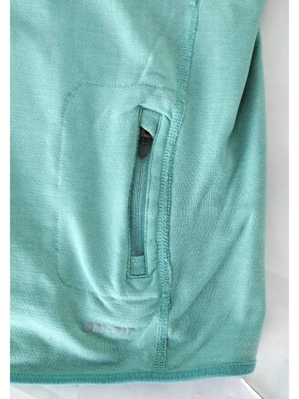 Nike Running Dri Fit Long Sleeve Shirt Seafoam Green Retro-reflective Women's M